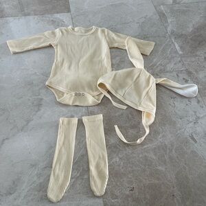 12 month yellow Easter bunny set